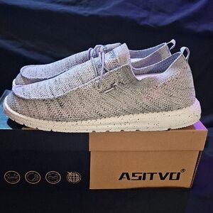 *Brand New* Asitvo Light Grey Loafers